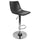 Best Master Jimmy Dean Faux Leather Adjustable Swivel Bar Stool Gray (Set of 2) - Best Master Furniture