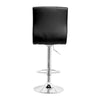 Best Master Swivel Bar Stool With Crystal and Tufted Look in Black (Set of 2) - Best Master Furniture