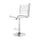 Best Master Swivel Bar Stool with Crystal and Tufted Look in White (Set of 2) - Best Master Furniture