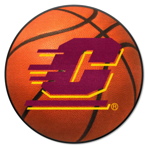 Fanmats - Central Michigan University Basketball Mat 27'' diameter