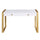 Erato White with Gold Legs Computer Desk - Best Master Furniture