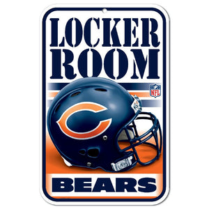 Chicago Bears Sign 11x17 Plastic Locker Room Design - WinCraft
