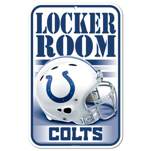 Indianapolis Colts Sign 11x17 Plastic Locker Room Design - WinCraft