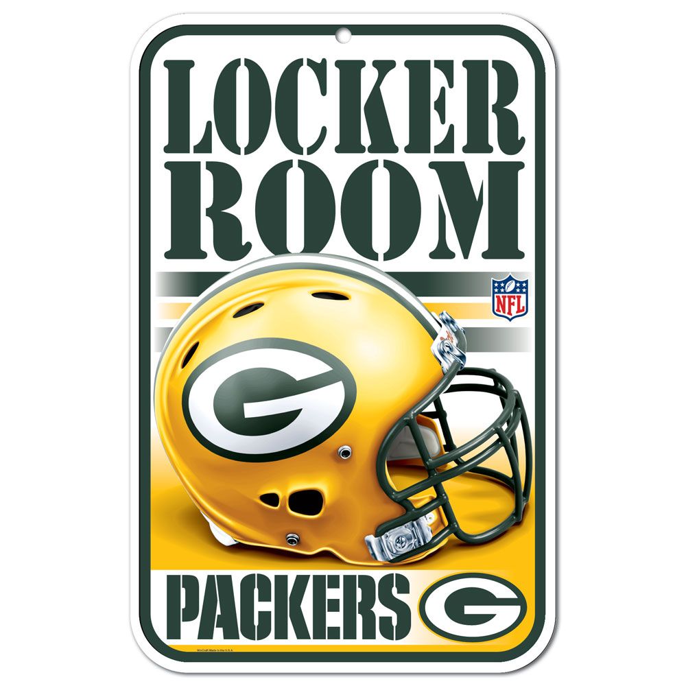 Green Bay Packers Sign 11x17 Plastic Locker Room Design - WinCraft