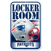 New England Patriots Sign 11x17 Plastic Locker Room Design - WinCraft