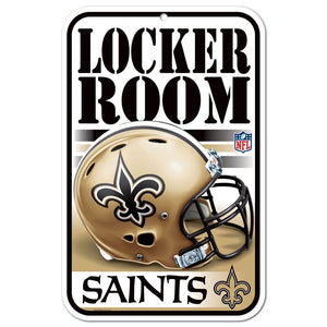 New Orleans Saints Sign 11x17 Plastic Locker Room Design - WinCraft