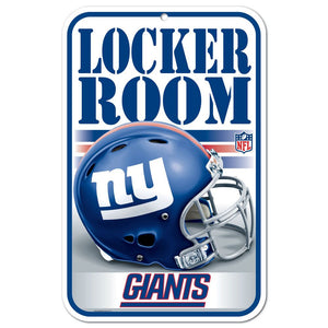 New York Giants Sign 11x17 Plastic Locker Room Design - WinCraft