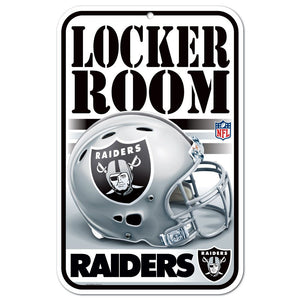 Las Vegas Raiders Sign 11x17 Plastic Locker Room Design - WinCraft