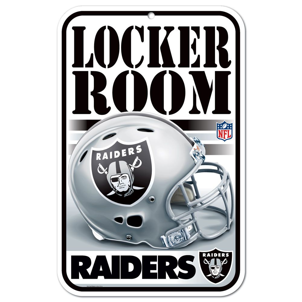 Las Vegas Raiders Sign 11x17 Plastic Locker Room Design - WinCraft