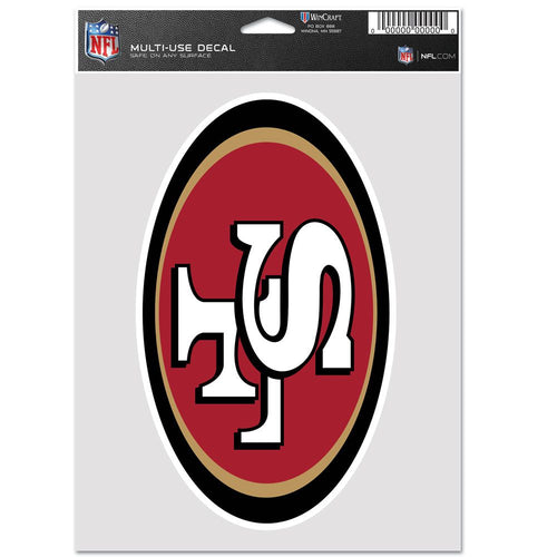 San Francisco 49ers Decal Multi Use Fan Single - WinCraft