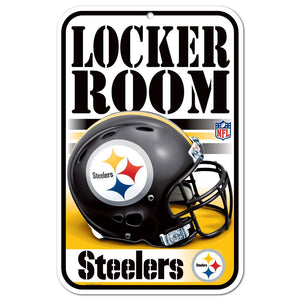 Pittsburgh Steelers Sign 11x17 Plastic Locker Room Design - WinCraft