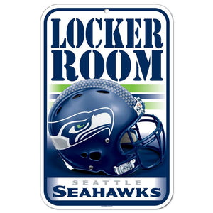 Seattle Seahawks Sign 11x17 Plastic Locker Room Design - WinCraft