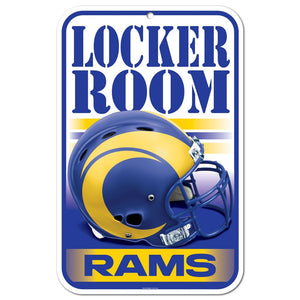 Los Angeles Rams Sign 11x17 Plastic Locker Room Design - WinCraft