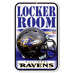 Baltimore Ravens Sign 11x17 Plastic Locker Room Design - WinCraft