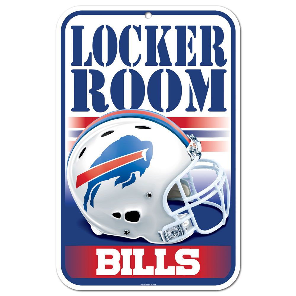 Buffalo Bills Sign 11x17 Plastic Locker Room Design - WinCraft