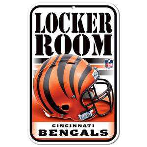 Cincinnati Bengals Sign 11x17 Plastic Locker Room Design - WinCraft