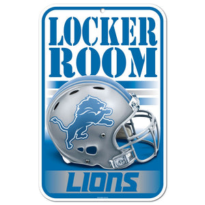 Detroit Lions Sign 11x17 Plastic Locker Room Design - WinCraft