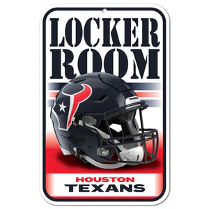 Houston Texans Sign 11x17 Plastic Locker Room Design - WinCraft