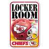 Kansas City Chiefs Sign 11x17 Plastic Locker Room Design - WinCraft