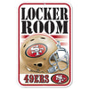 San Francisco 49ers Sign 11x17 Plastic Locker Room Design - WinCraft