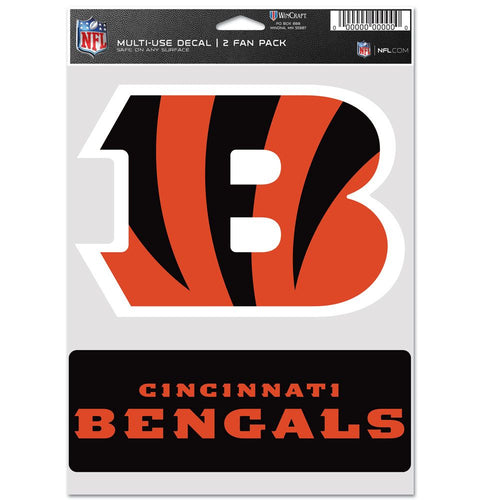 Cincinnati Bengals Decal Multi Use Fan 2 Pack - WinCraft