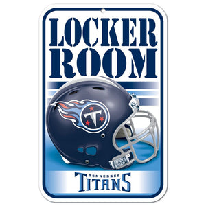 Tennessee Titans Sign 11x17 Plastic Locker Room Design - WinCraft