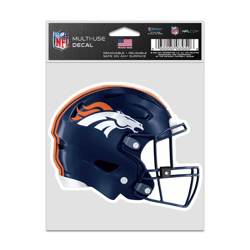 Denver Broncos Decal 3.75x5 Helmet Fan - WinCraft