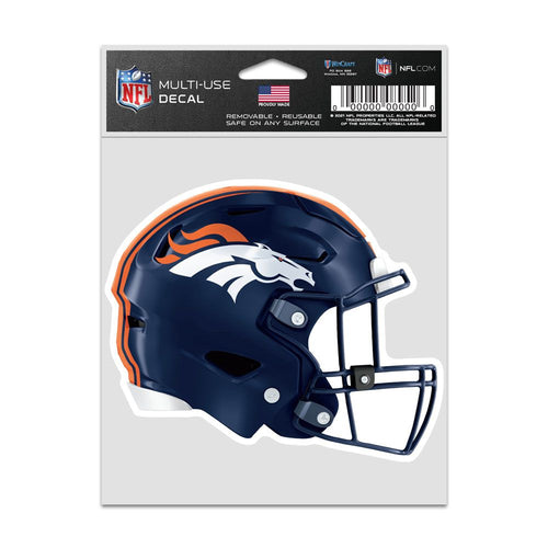 Denver Broncos Decal 3.75x5 Helmet Fan - WinCraft