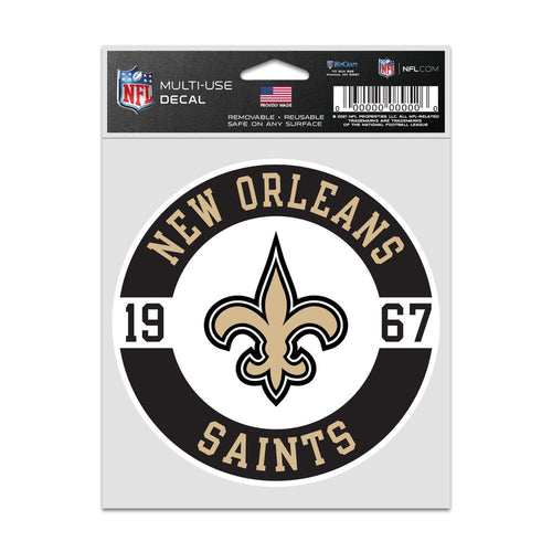 New Orleans Saints Decal 3.75x5 Patch Fan - WinCraft
