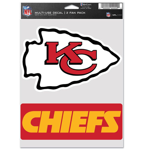 Kansas City Chiefs Decal Multi Use Fan 2 Pack - WinCraft