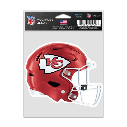 Kansas City Chiefs Decal 3.75x5 Helmet Fan - WinCraft