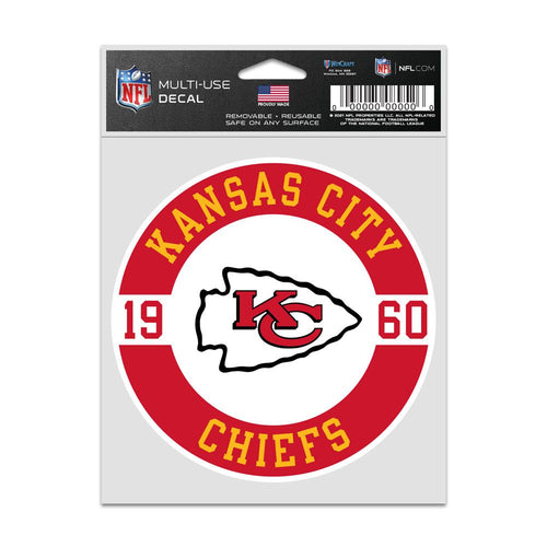 Kansas City Chiefs Decal 3.75x5 Patch Fan - WinCraft