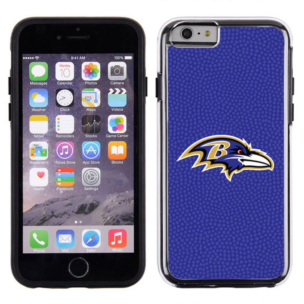 Baltimore Ravens Phone Case Team Color Football Pebble Grain Feel iPhone 6 CO - Gamewear
