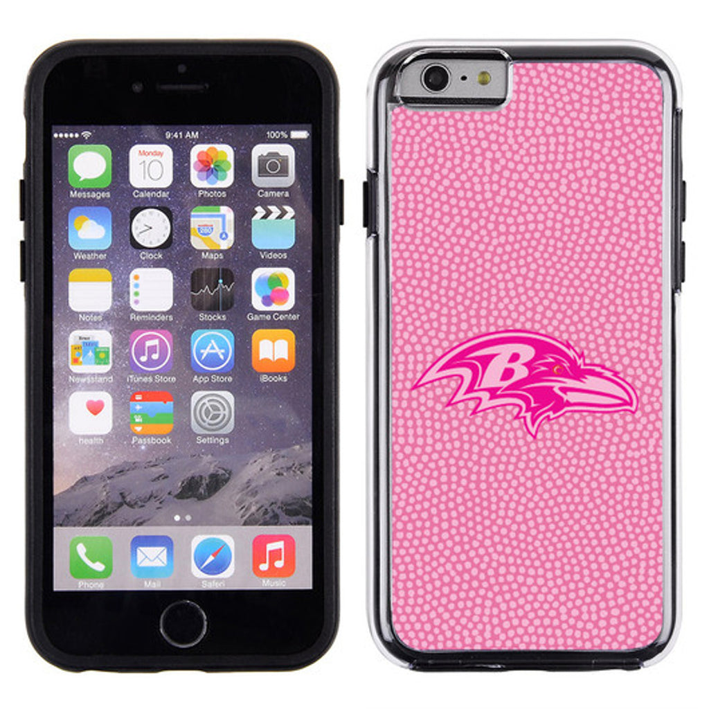 Baltimore Ravens Phone Case Pink Football Pebble Grain Feel iPhone 6 CO - Gamewear