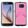 Los Angeles Chargers Phone Case Pink Football Pebble Grain Feel Samsung Galaxy S6 CO - Gamewear