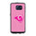 Los Angeles Rams Phone Case Pink Football Pebble Grain Feel Samsung Galaxy S6 CO - Gamewear