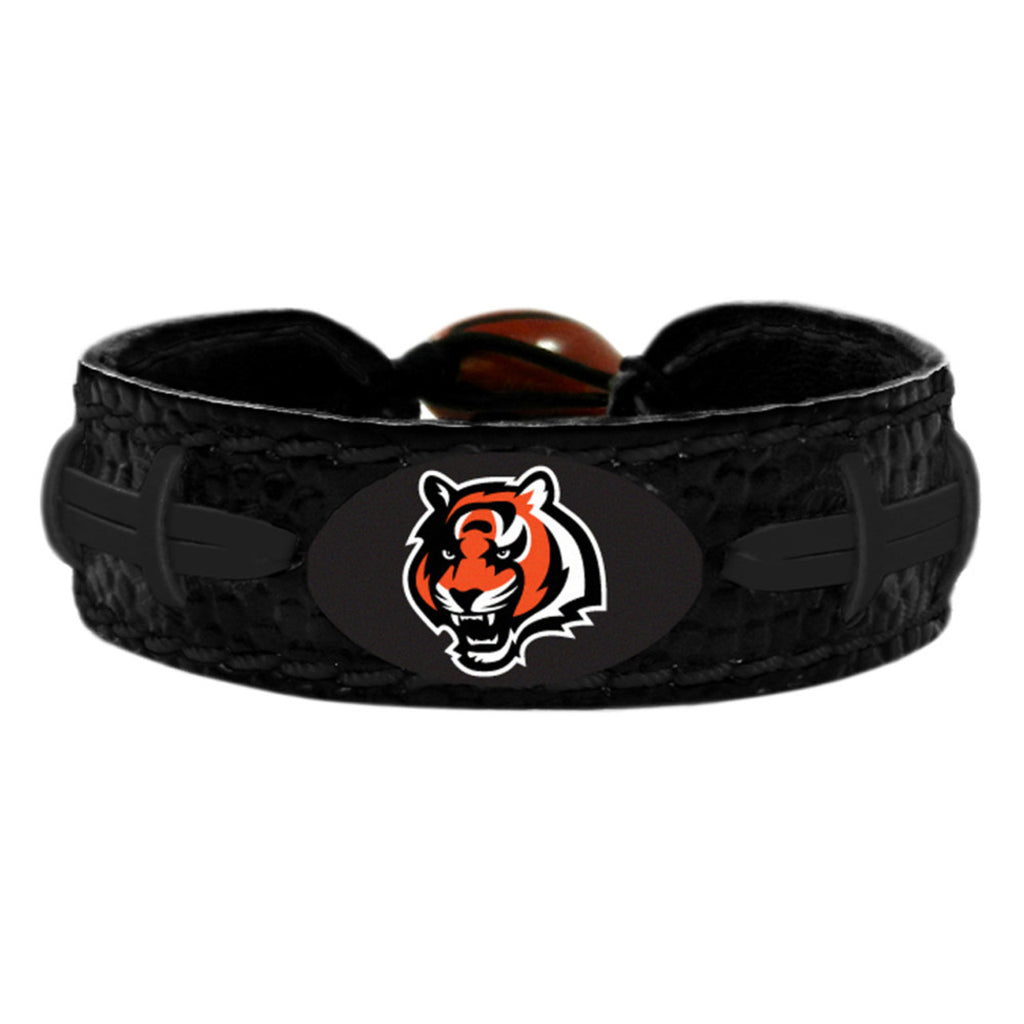 Cincinnati Bengals Bracelet Team Color Tonal Black Football CO - Gamewear