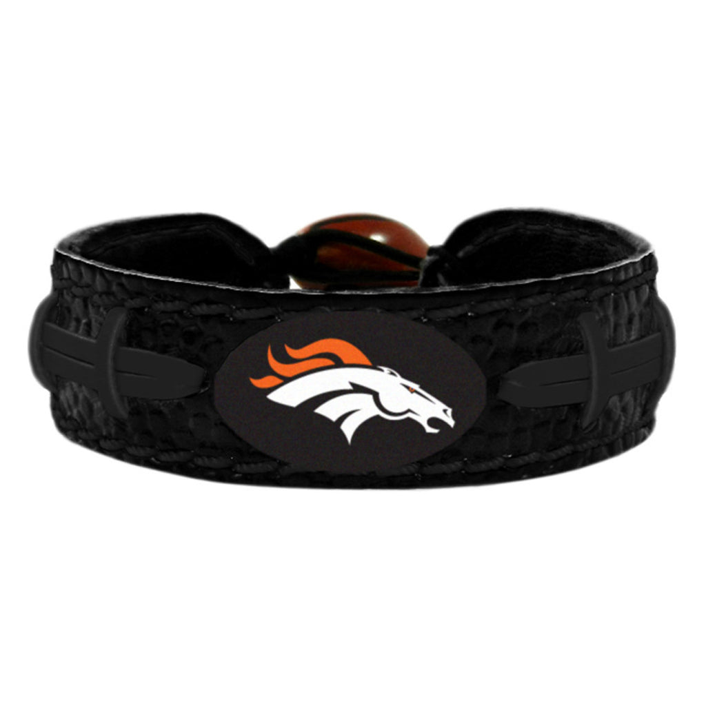 Denver Broncos Bracelet Team Color Football Tonal Black CO - Gamewear