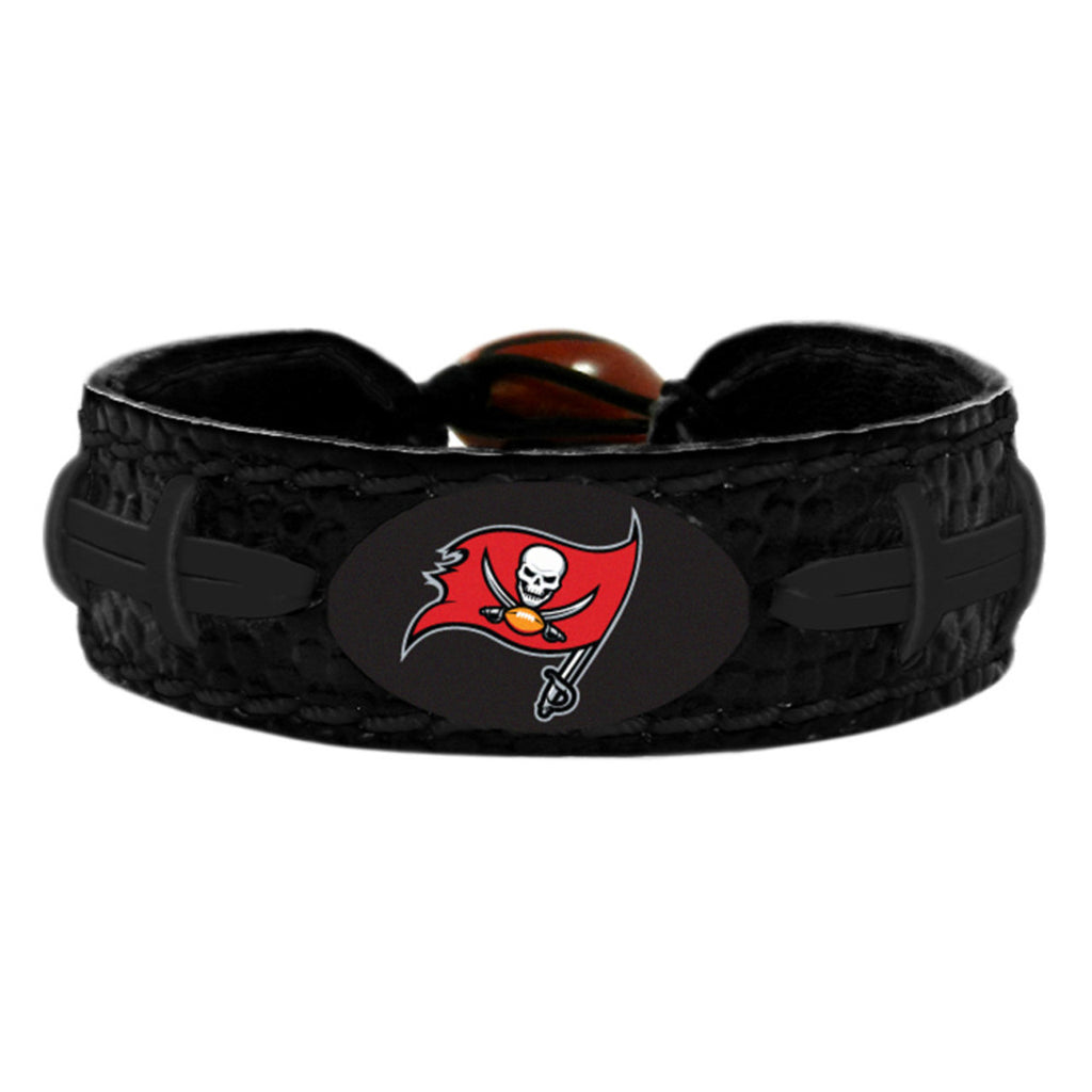Tampa Bay Buccaneers Bracelet Team Color Tonal Black Football CO - Gamewear