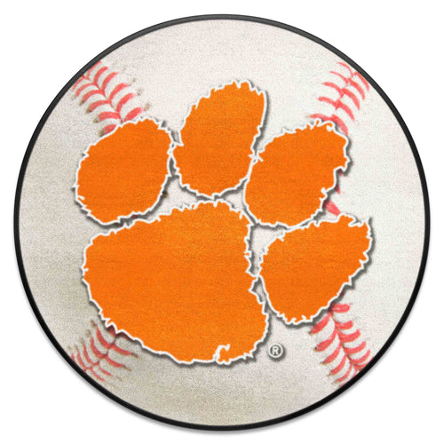 Fanmats - Clemson University Baseball Mat 27'' diameter