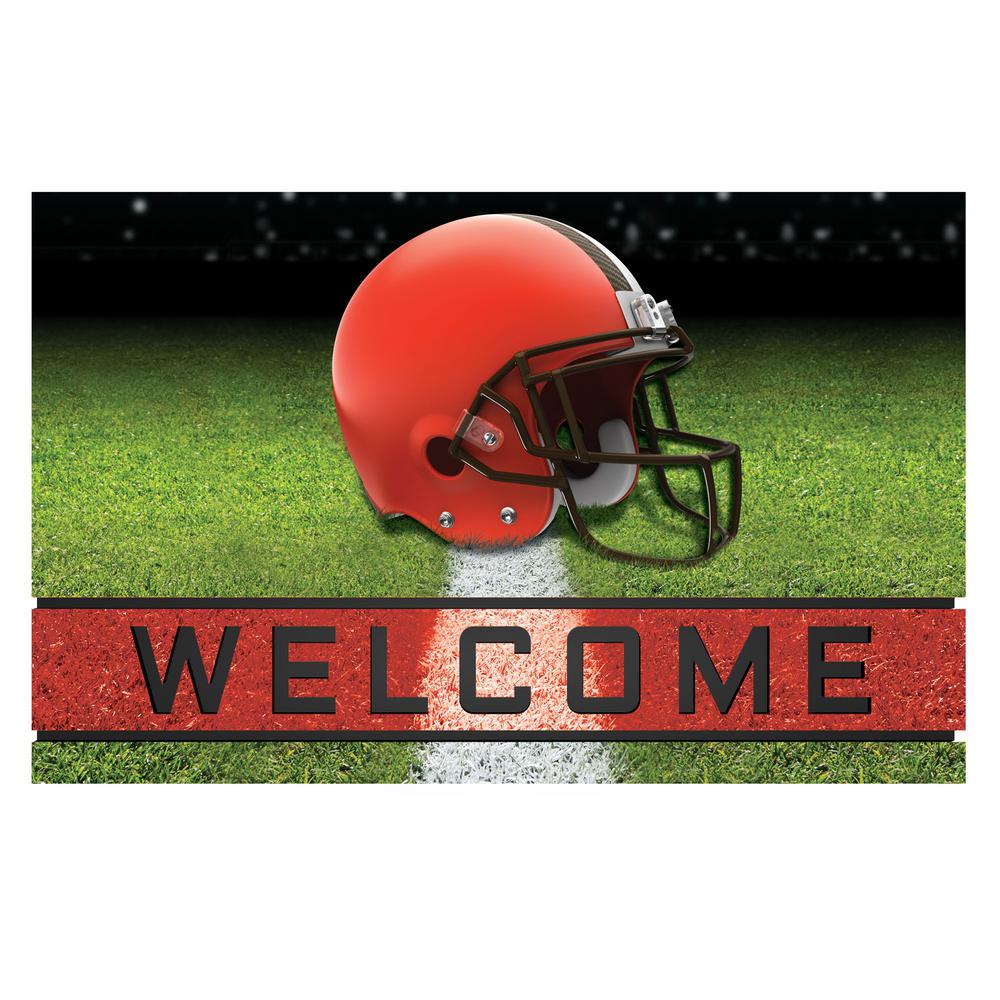 Cleveland Browns Door Mat 18x30 Welcome Crumb Rubber - Logo Brands
