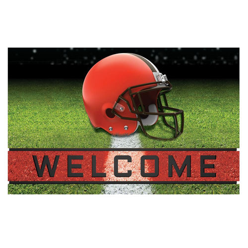 Cleveland Browns Door Mat 18x30 Welcome Crumb Rubber - Logo Brands