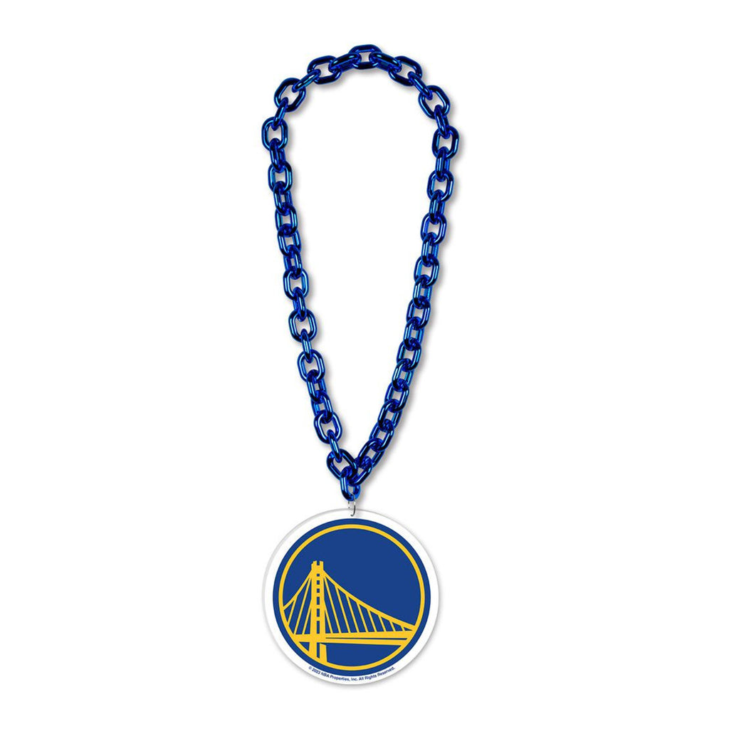 Golden State Warriors Necklace Big Fan Chain - Wincraft Fanatics