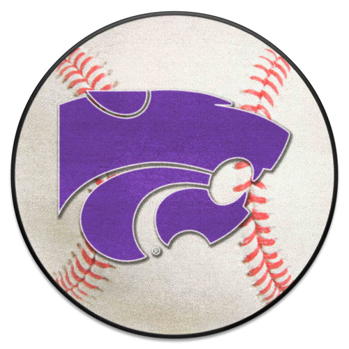 Fanmats - Kansas State University Baseball Mat 27'' diameter