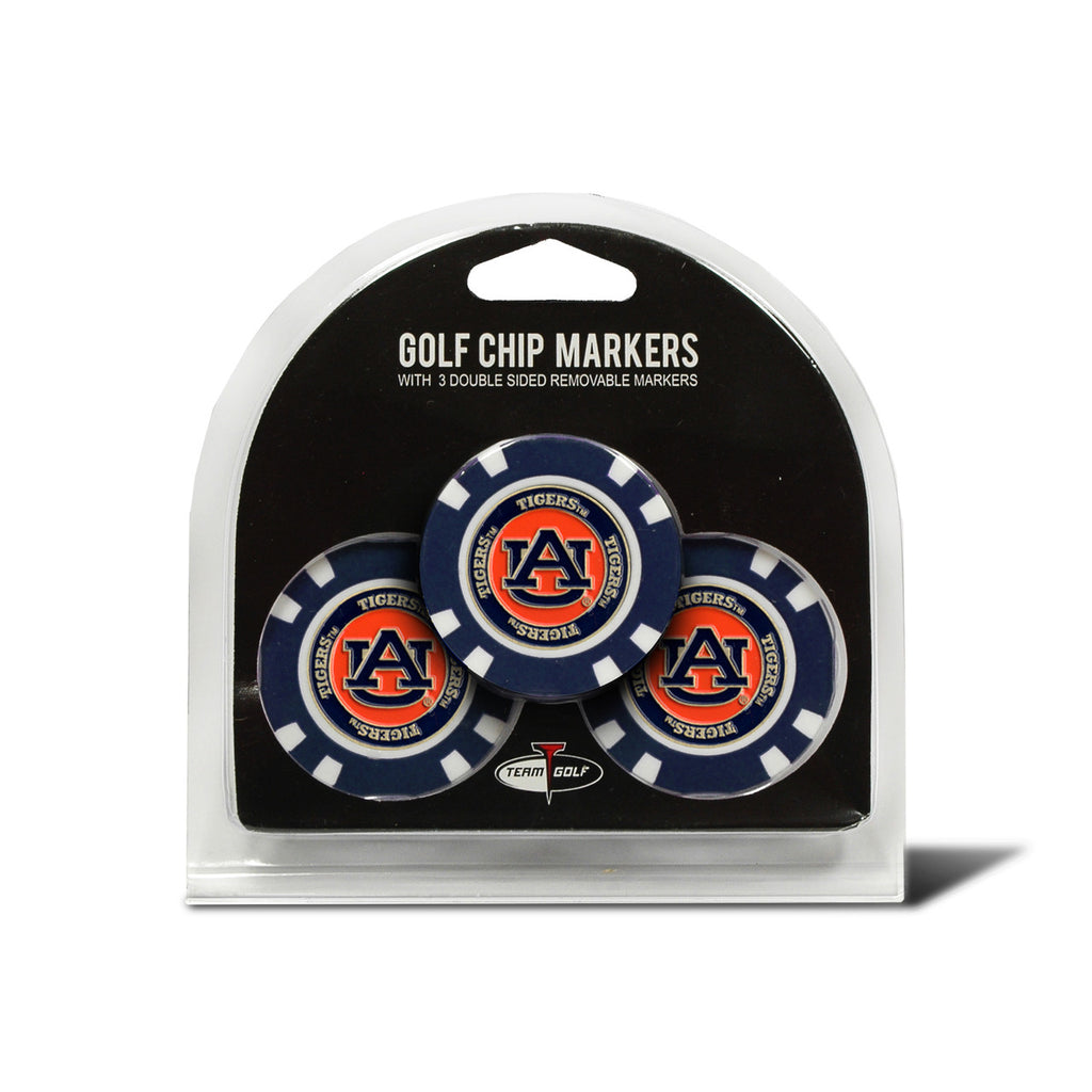 Auburn Tigers Golf Chip with Marker 3 Pack - Team Golf