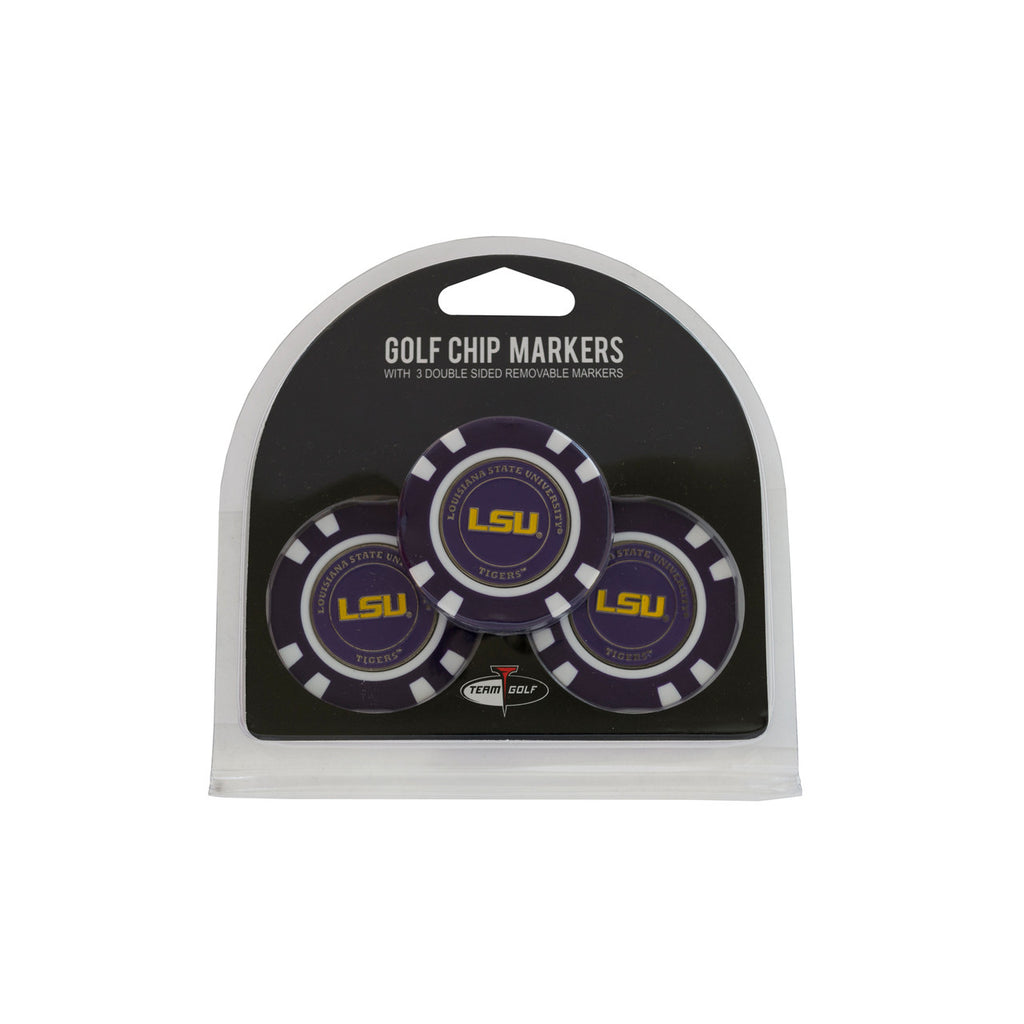 LSU Tigers Golf Chip with Marker 3 Pack - Team Golf