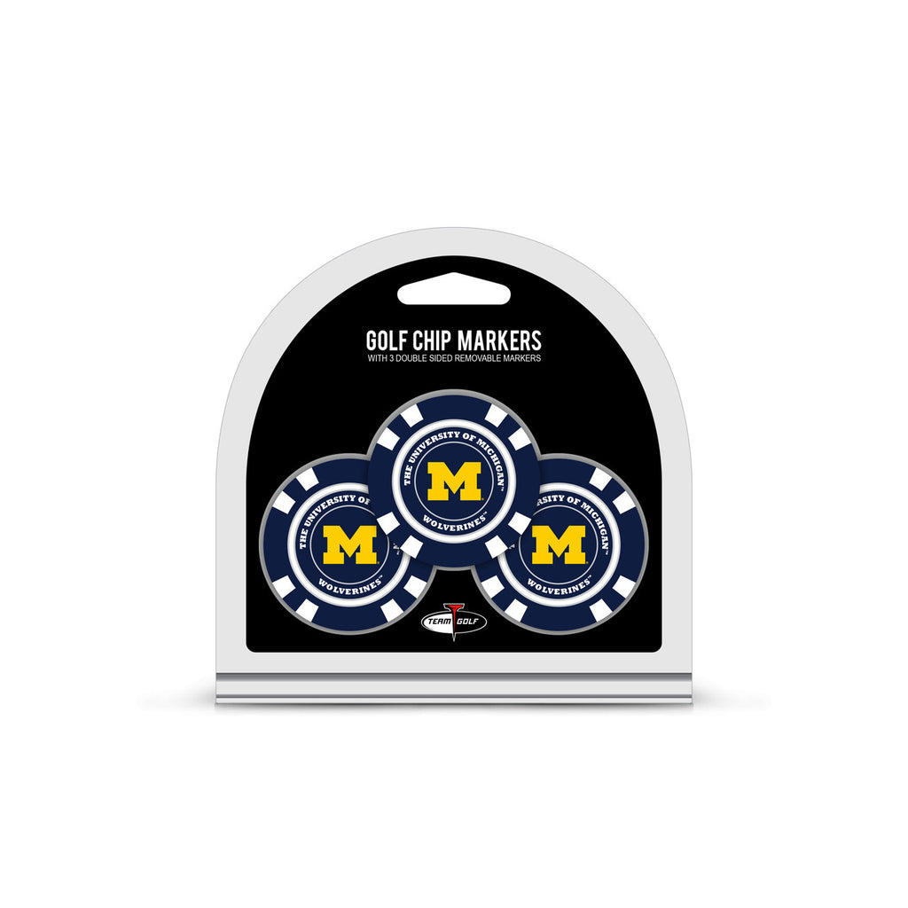 Michigan Wolverines Golf Chip with Marker 3 Pack - Team Golf
