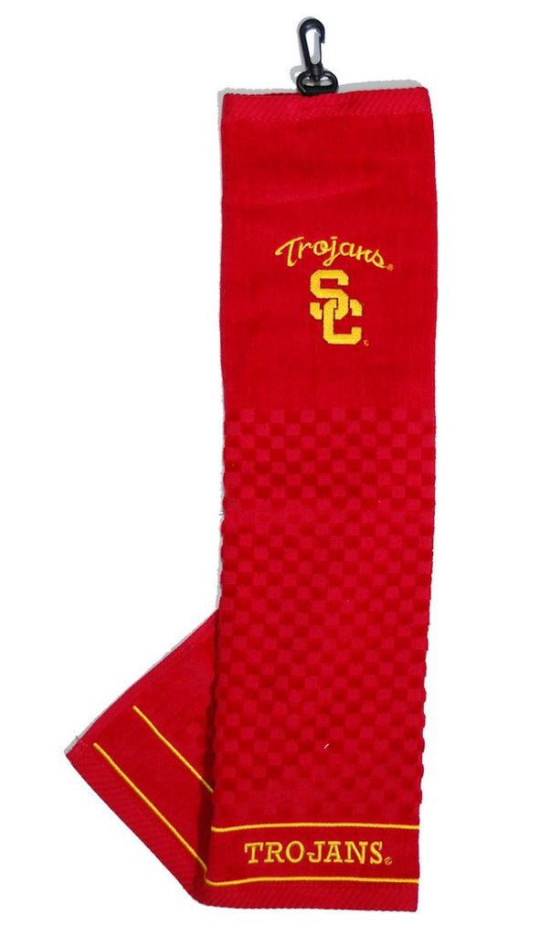 USC Trojans 16''x22'' Embroidered Golf Towel - Special Order - Team Golf