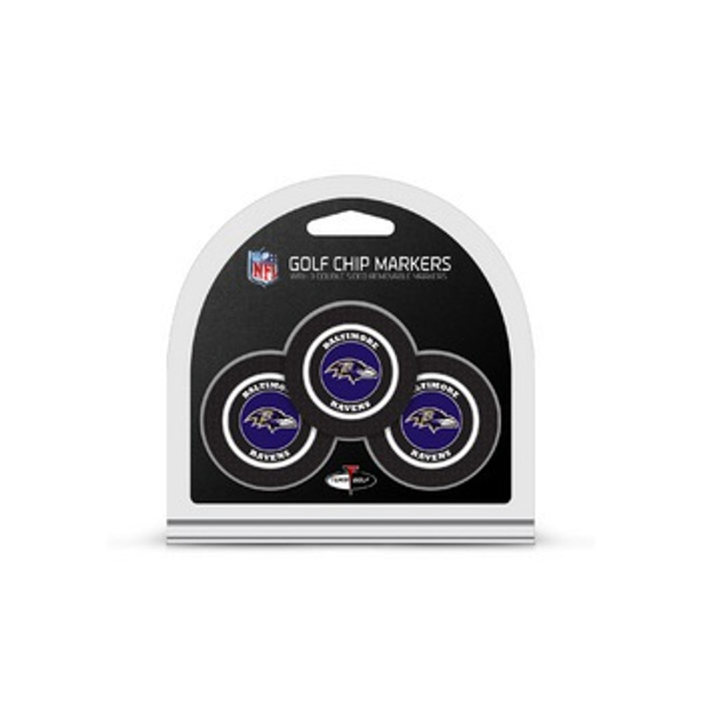 Baltimore Ravens Golf Chip with Marker 3 Pack - Team Golf