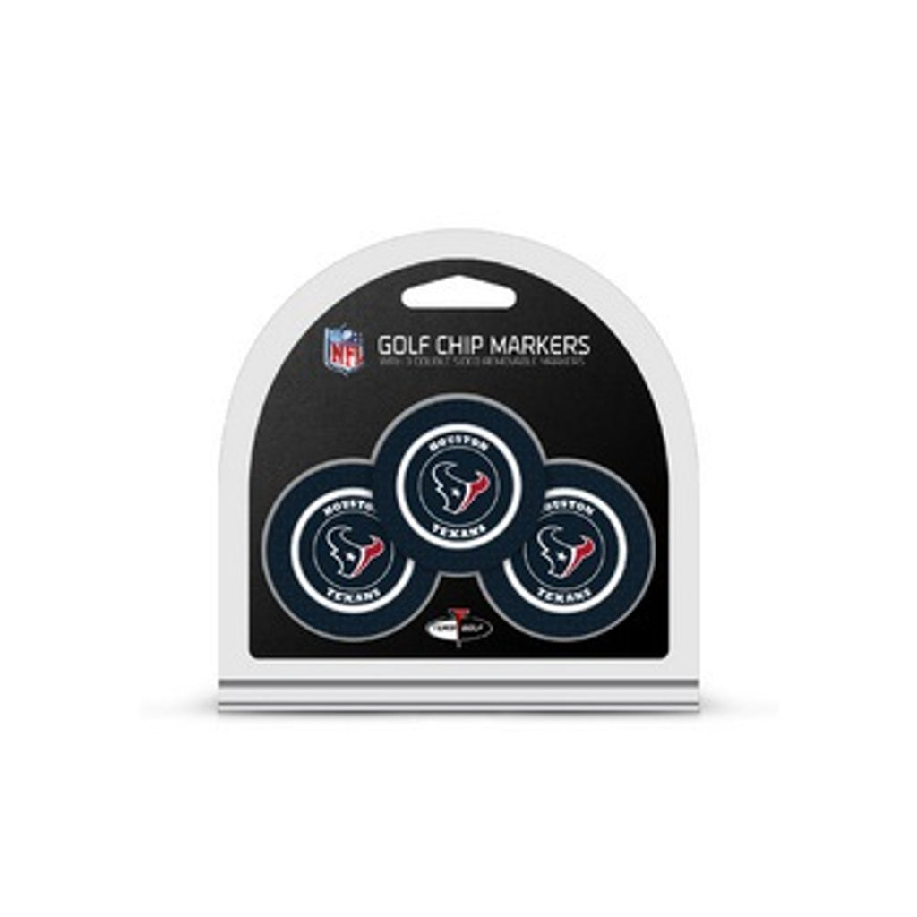 Houston Texans Golf Chip with Marker 3 Pack - Special Order - Team Golf